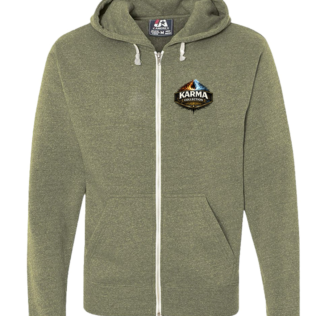 Olive Triblend - JA8872 - FRONT
