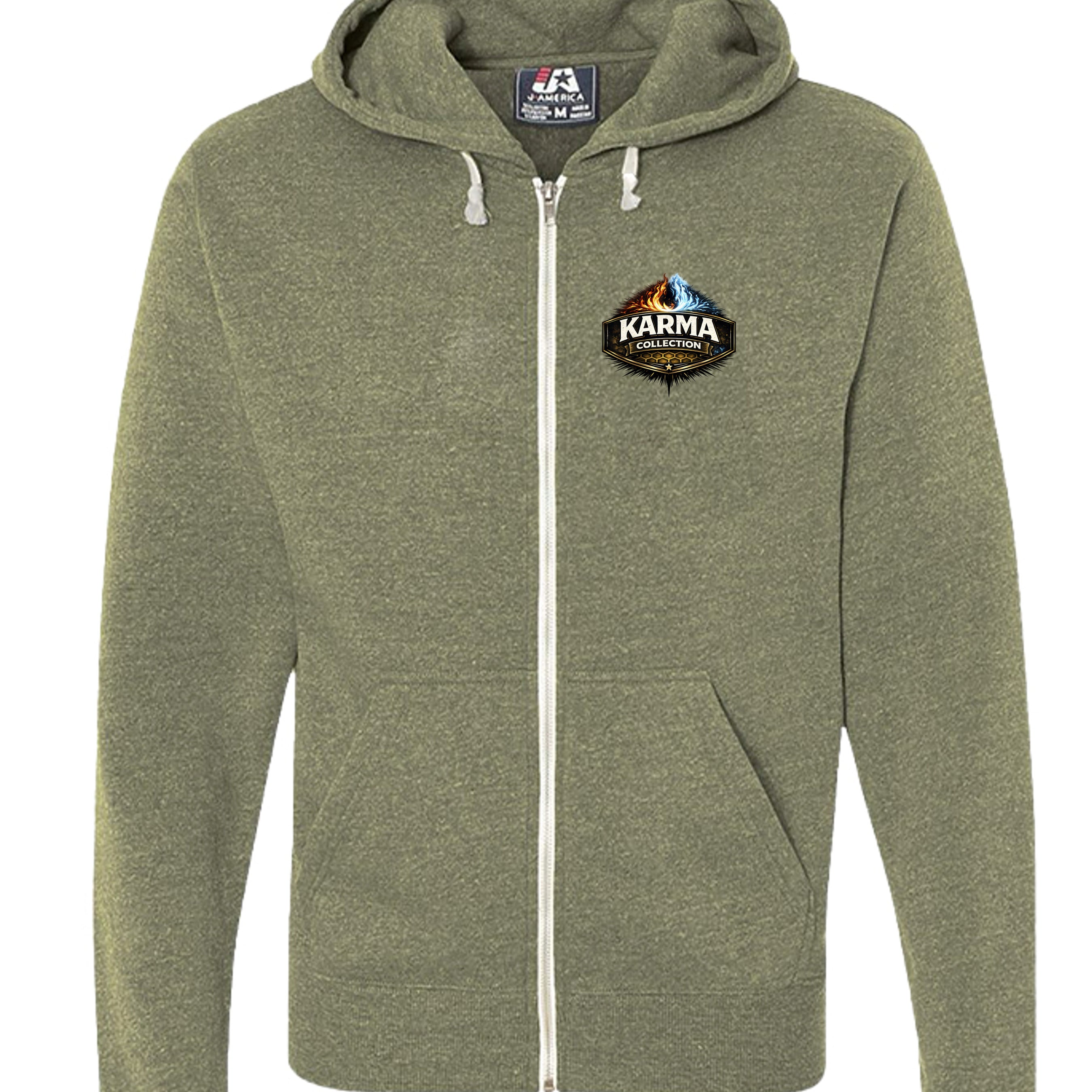 Olive Triblend - JA8872 - FRONT