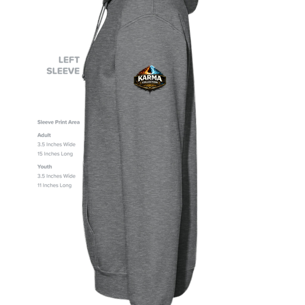 Fan Charcoal Heather - G185 - SLEEVE_LEFT