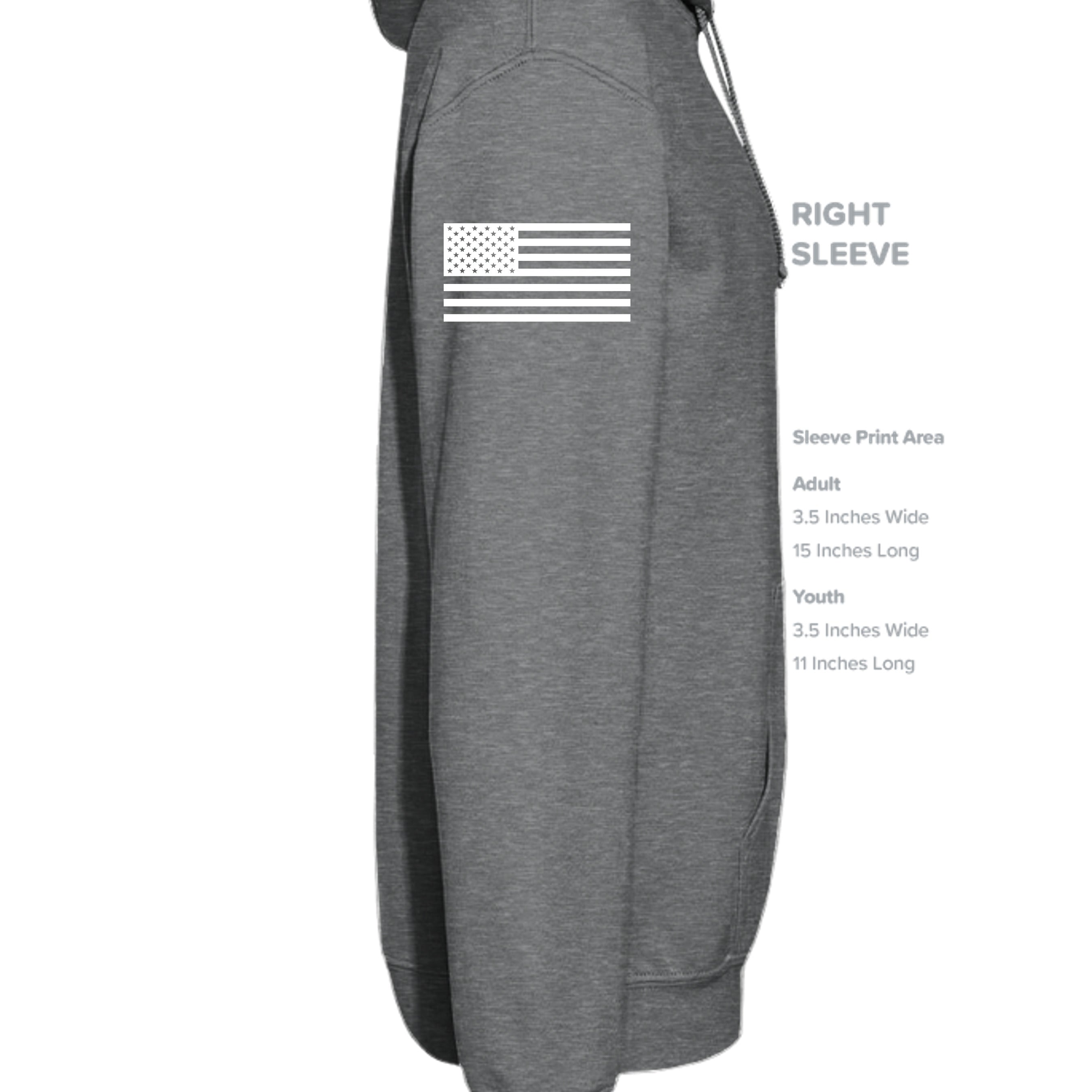 Fan Charcoal Heather - G185 - SLEEVE_RIGHT