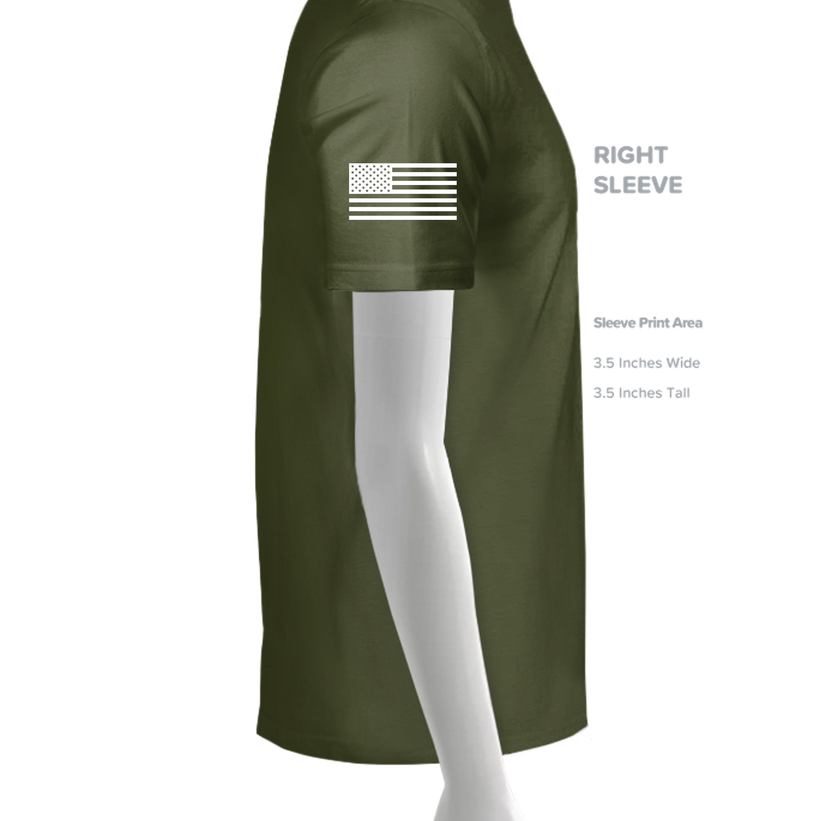 MILITARY GREEN - G500 - SLEEVE_RIGHT